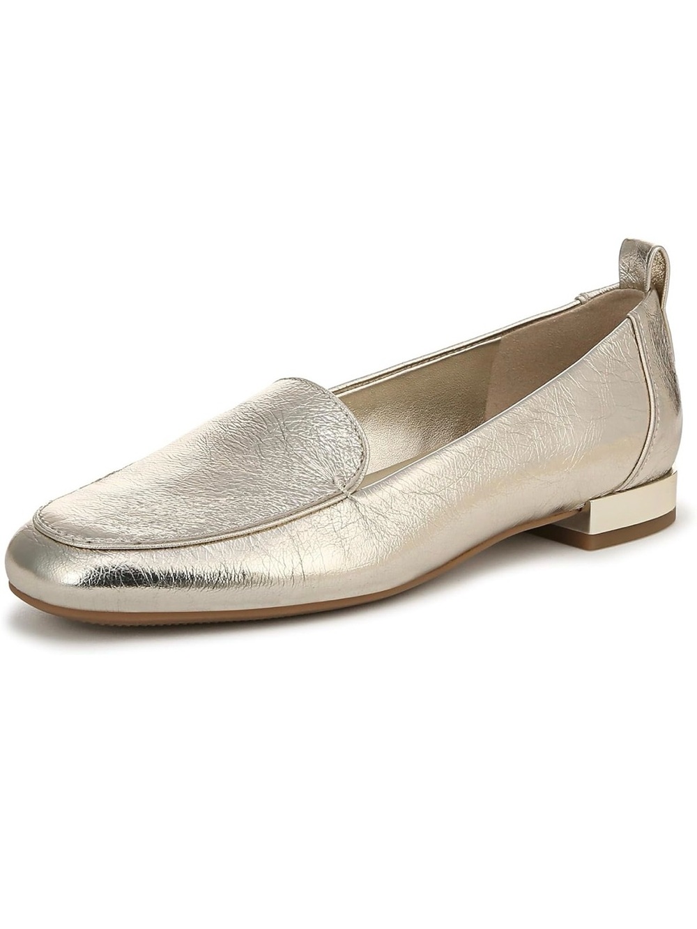 Naturalizer Metallic Gold Women's Leather Loafer size 11